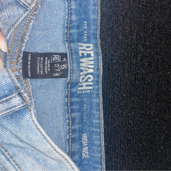 Rewash High Rise Button Up Jeans Size 27/5 - Picture 4 of 5